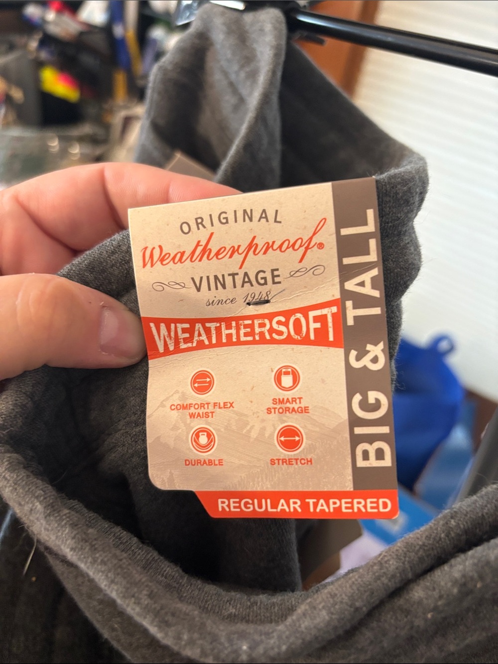Weatherproof Gray Weathersoft Sweatpants - Regular Tapered